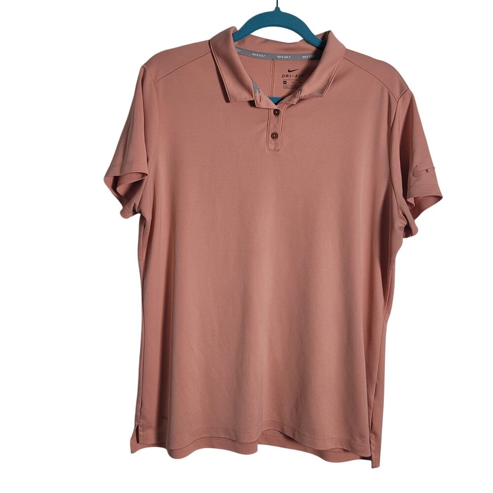 Nike Golf Size 2XL Men's Salmon Short‎ Sleeve Golf Shirt Collared Polo